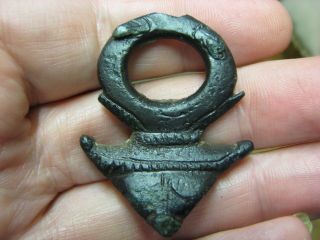Celtic Chariot Terret Ring With Four Serpents Heads On It.  Very Rare