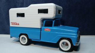 RESTORED Vintage Tonka Truck Camper 0530,  ' 60s era Collectible Pressed Steel 2