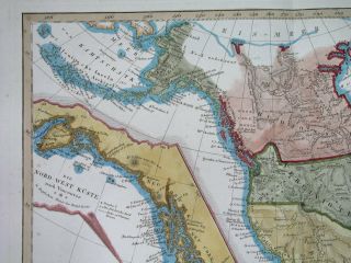 1823 UNUSUAL MAP TEXAS CALIFORNIA in MEXICO UNITED STATES CANADA 3