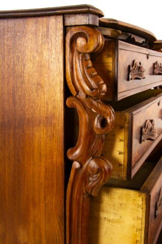 Antique Walnut Dresser,  Vintage Dresser,  Walnut,  East Lake,  America 1880,  B1485 10