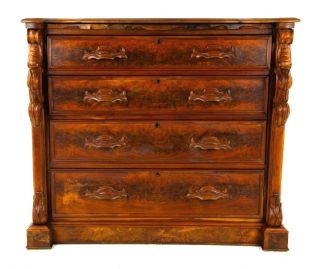 Antique Walnut Dresser,  Vintage Dresser,  Walnut,  East Lake,  America 1880,  B1485