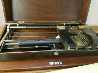 Antique Hall Index Typewriter Made In 1887