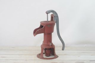 Antique/Vintage Water Pump Hand Pitcher Pump Barnes MFG Cast Iron Salvage Decor 3