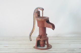 Antique/Vintage Water Pump Hand Pitcher Pump Barnes MFG Cast Iron Salvage Decor 7