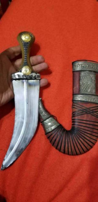 TOP Antique yemen YEMENI - knife - khanjar خنجر يماني handmade yemen Dagger jambiya 7
