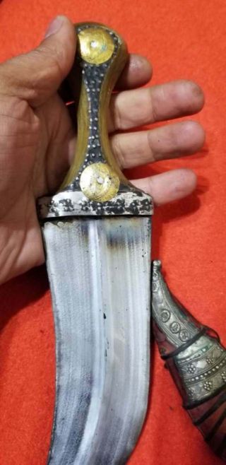 TOP Antique yemen YEMENI - knife - khanjar خنجر يماني handmade yemen Dagger jambiya 9