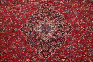 Vintage Traditional Floral RED Persian Area Rug Oriental Hand - Knotted Wool 10x13 5