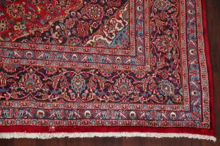 Vintage Traditional Floral RED Persian Area Rug Oriental Hand - Knotted Wool 10x13 6