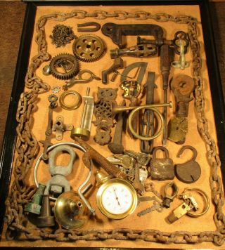 Metal Rusty Tools Keys,  Gear Brass Irom Parts Steampunk Industrial