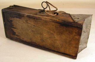 Antique Wooden Bee Lining Or Hunting Box Apiary Beekeeping Primitive Farmer Made 11