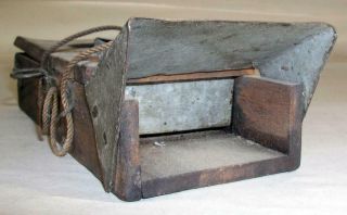 Antique Wooden Bee Lining Or Hunting Box Apiary Beekeeping Primitive Farmer Made 9