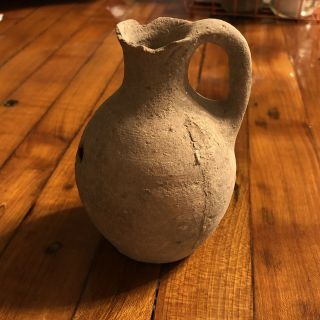 Rare Ancient Holy Land Clay Oil Jar Pot Bible Antiquity Artifact Pottery 1500 Bc