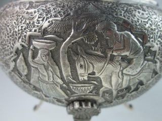 Antique Islamic Persian Solid Silver Teapot Set Circa 1920 Isfahan 11