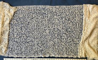 Antique Flemish Bobbin Lace Panel /deep flounce DECOR COLLECT 2