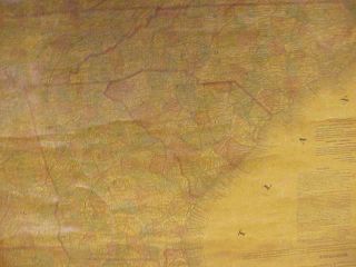 LLOYD ' S 1864 WALL MAP US CANADAS BRUNSWICK SHOWS EVERY RAILROAD STATION 12