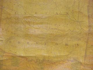 LLOYD ' S 1864 WALL MAP US CANADAS BRUNSWICK SHOWS EVERY RAILROAD STATION 7
