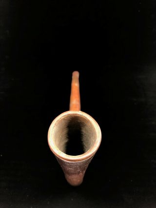 Pre - Columbian Pipe - Burnished Redware - Circa 1300 - 1500AD/Aztec 8