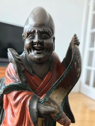 Antique Chinese Old Wooden Statue Hand Carved Qing
