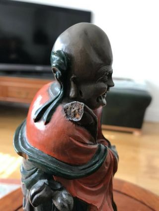 Antique Chinese Old Wooden Statue Hand Carved Qing 7