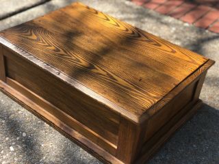 vintage wooden apothecary Clark spool Cabinet 10