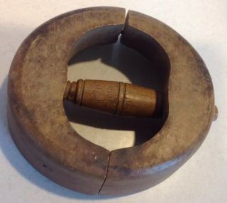 VTG Antique Wooden Hat Stretcher Size 6 3/4 Adjustable Shaper Form L.  L.  S. 2