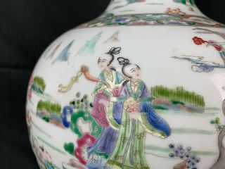 19th/20th C.  Chinese Famille - rose Enameled Bottle Vase 2