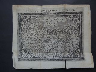 1600 Matthias Quad Atlas Map Belgium - Netherlands - Germania Inferior
