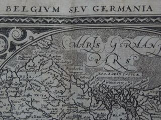 1600 Matthias QUAD Atlas map BELGIUM - NETHERLANDS - Germania Inferior 2