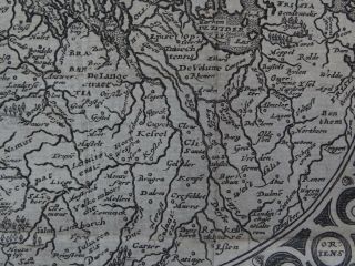 1600 Matthias QUAD Atlas map BELGIUM - NETHERLANDS - Germania Inferior 6