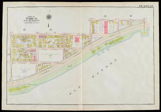 1910 Gw Bromley L St - Farragut Rd Columbia & South Boston Yacht Clubs Atlas Map