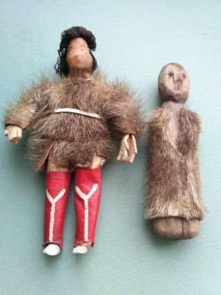 Antique Inuit Eskimo dolls 8