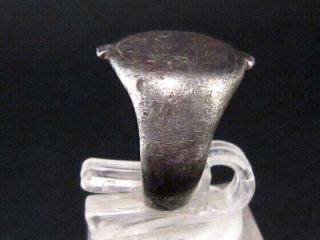 VERY RARE BYZANTINE SILVER RING with PERSONAL Greek INSCRIPTION, 3