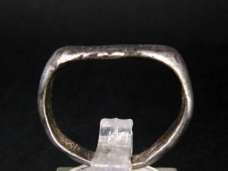 VERY RARE BYZANTINE SILVER RING with PERSONAL Greek INSCRIPTION, 4