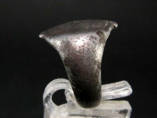VERY RARE BYZANTINE SILVER RING with PERSONAL Greek INSCRIPTION, 5
