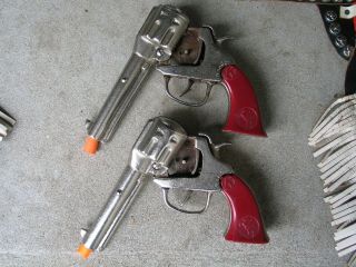 Vintage Holster & Two Cast Iron Cap Guns. 7
