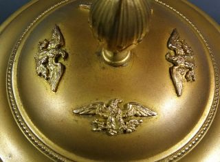 French Empire Napoleon III Ormolu Bronze Cobalt Glass Palais Royal Jewelry Box 6