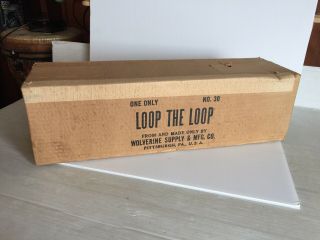 Vintage Wolverine Supply Co. ,  No.  30 “Loop The Loop” Tin Metal Play Set MB 2