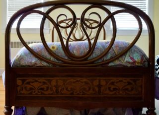 Antique Bentwood Twin Size Headboard and Footboard - Attr.  to Thonet 2