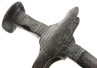 Ancient Rare Authentic Viking European Medieval Iron Battle Axe Beak 12 - 14 AD 10