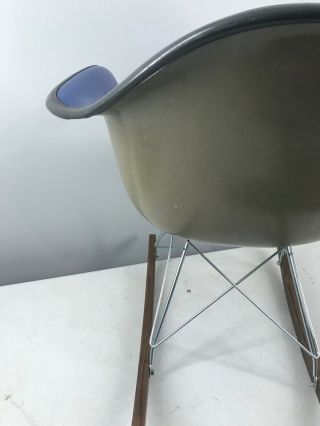 1x - - BLUE - HERMAN MILLER - Vintage Chair - Eames Shell MCM - ROCKER 8