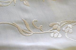 VINTAGE ANTIQUE CHINESE IVORY - COLORED SILK EMBROIDERED PIANO SHAWL MENTON UU471 3