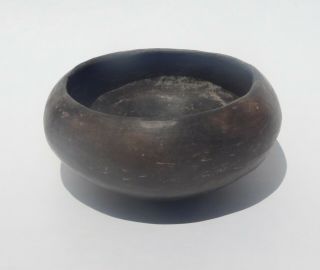 Intact Casas Grandes Burnished Ramos Blackware Bowl C.  1150 - 1450