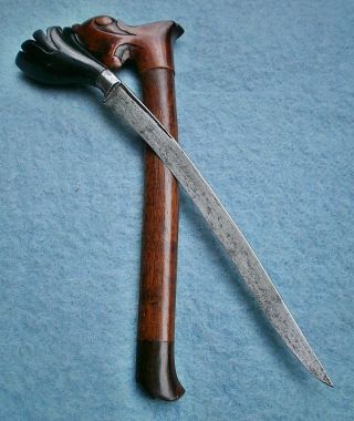 Antique 19thc Sumatran Sewar Knife Akar Bahar Coral Sword Dagger Asian Indonesia