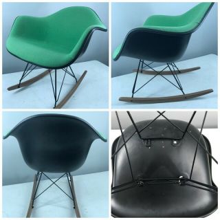 1x - - Green - Vitra - Vintage Chair - Eames Shell Mcm - Rocker