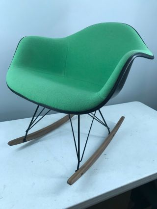 1x - - GREEN - VITRA - Vintage Chair - Eames Shell MCM - ROCKER 2
