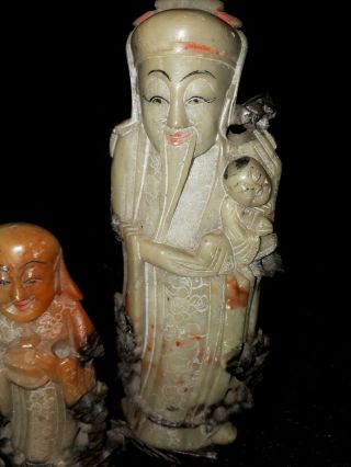2 Chinese carved soapstone figures from the San Francisco exposition of 1915 4