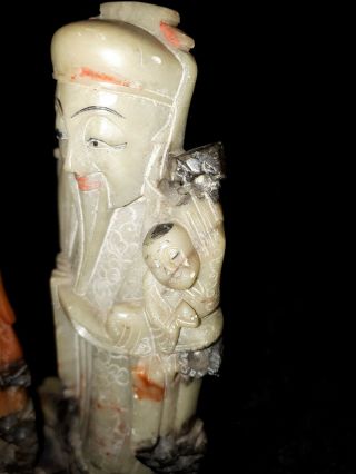 2 Chinese carved soapstone figures from the San Francisco exposition of 1915 5