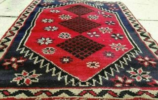 Antique Hand - Knotted Persia Kurdish Afshari - Lori Kolyi Tribal Rug Wool 4 