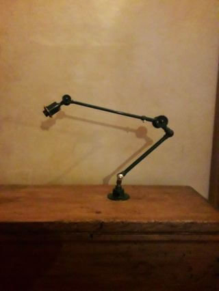 VINTAGE INDUSTRIAL ANGLEPOISE LAMP BASE FOUND IN FRANCE,  PAINTED BRASS 80 cms 12