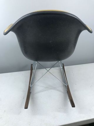 1x - - YELLOW - HERMAN MILLER - Vintage Chair - Eames Shell - ROCKER 7